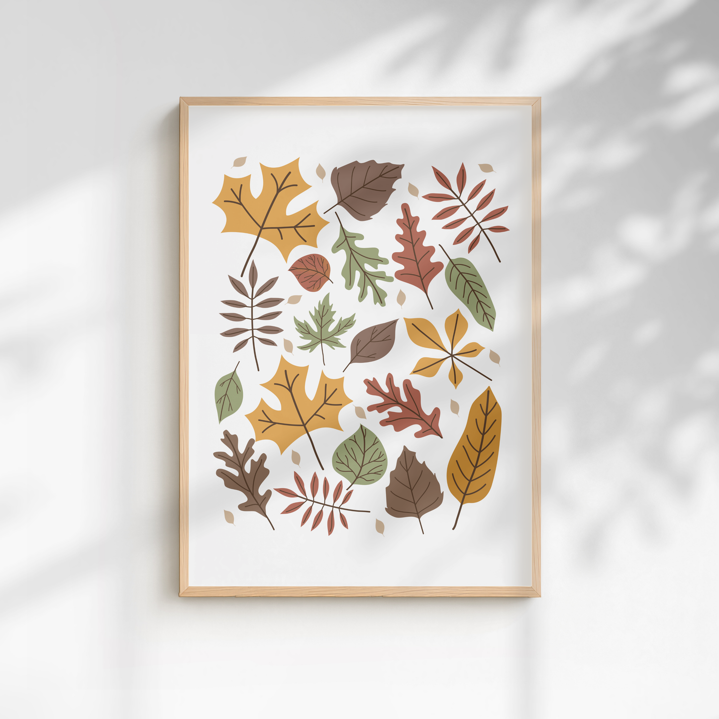 Autumn Leaves Woodland Print