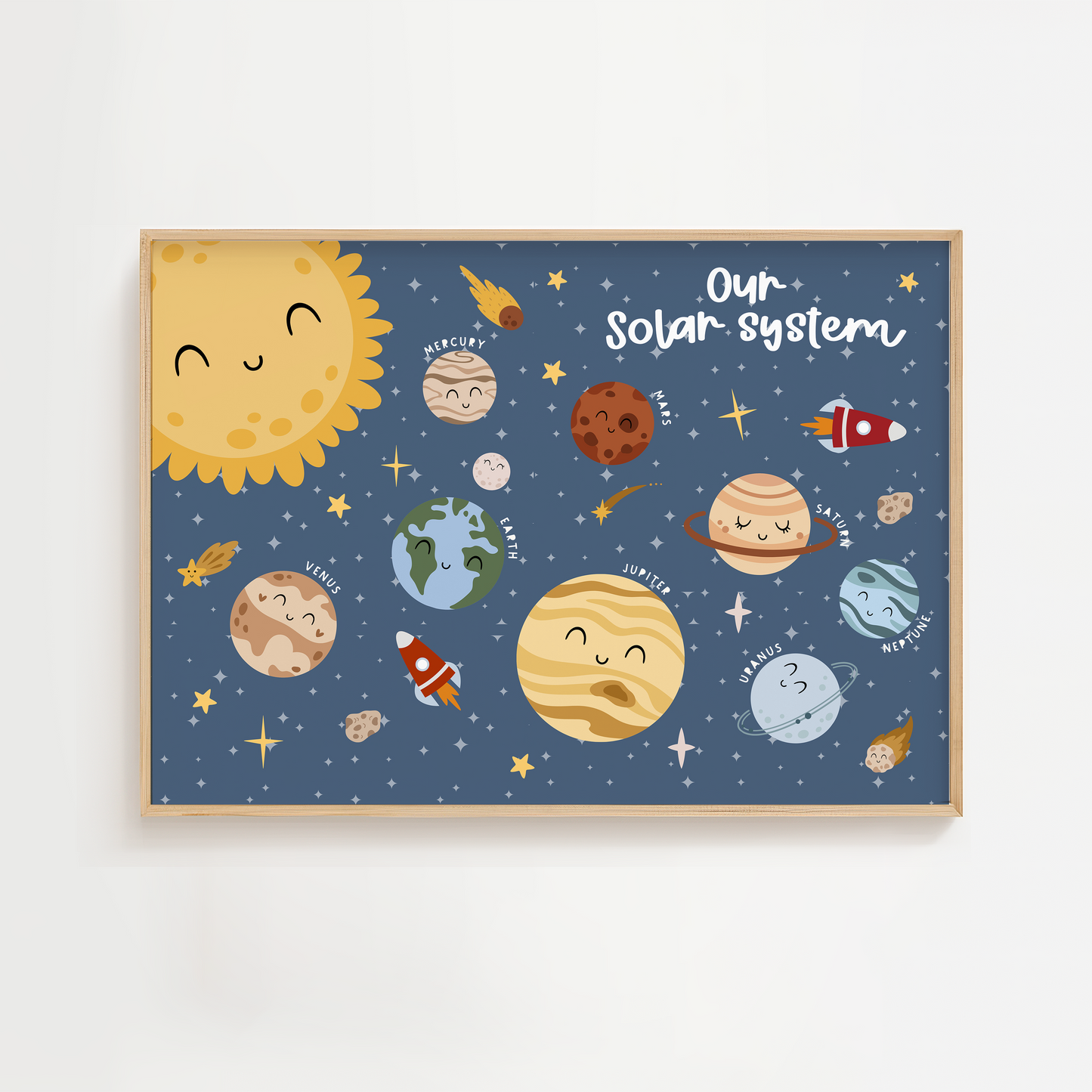 Solar System Educational Print