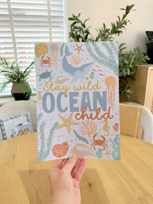 *Seconds* Ocean Child: Size: A4