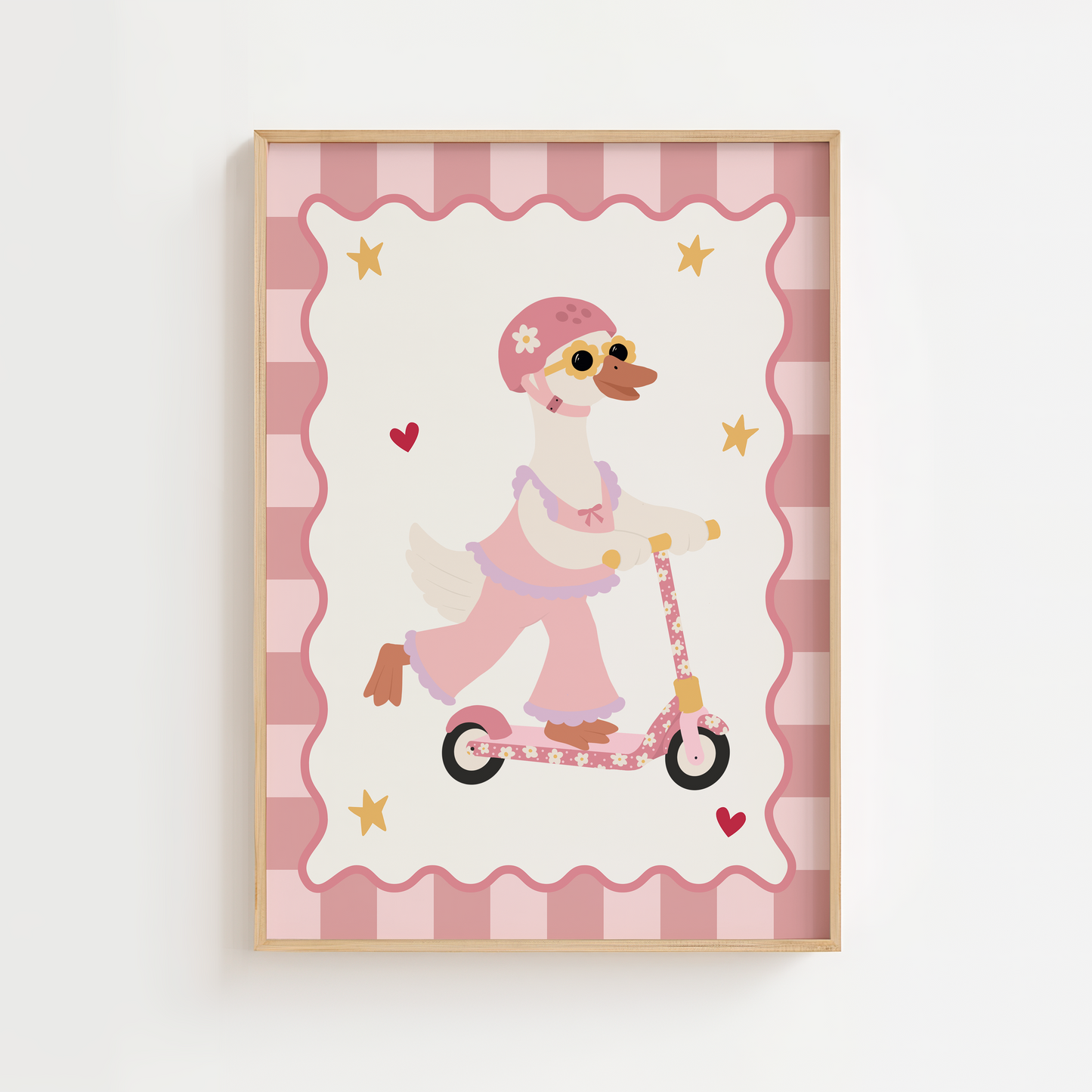 Goose on the Loose Scooter Print