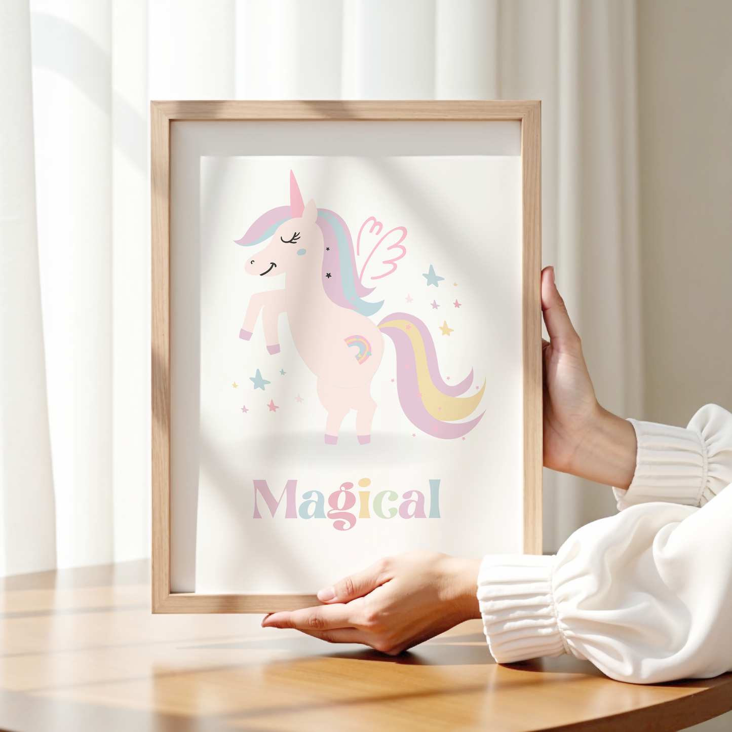 Personalised Pastel Unicorn Print