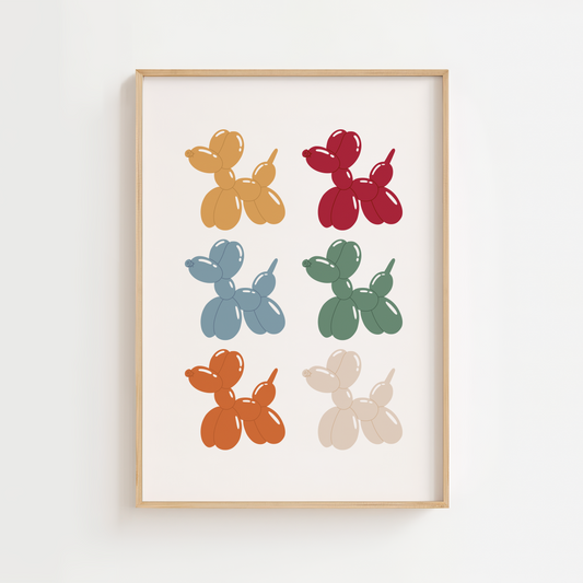 Balloon Animals Circus Print