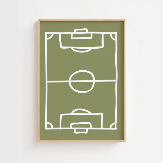Football Pitch Print
