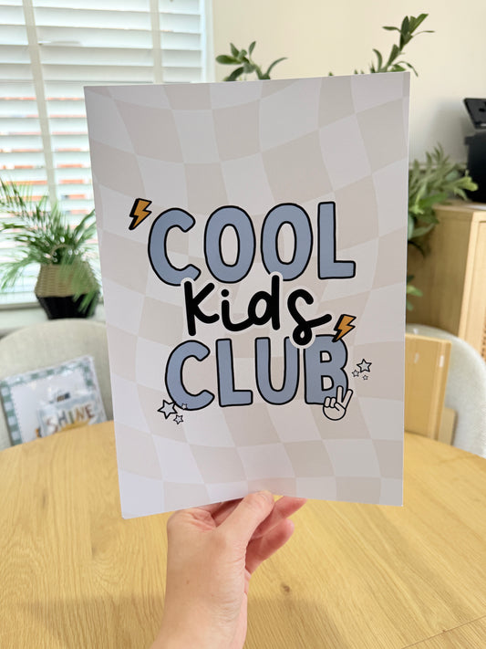 *Seconds* Cool Kids Club: Size: A4