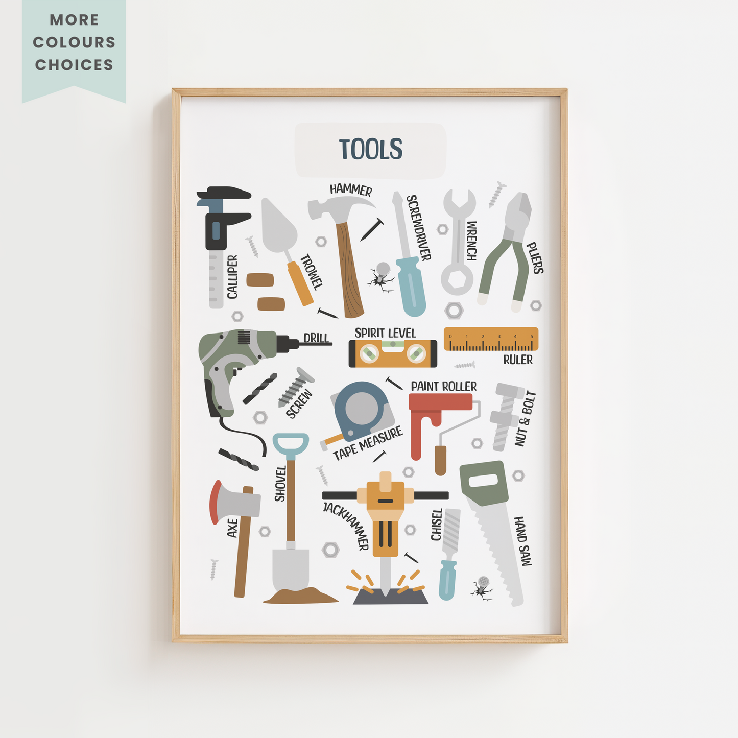 Construction Tools Print