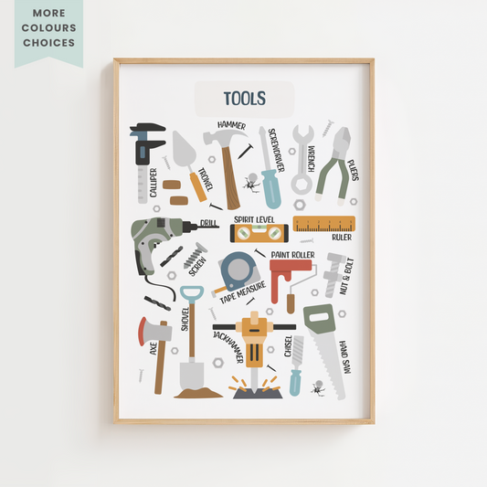 Construction Tools Print