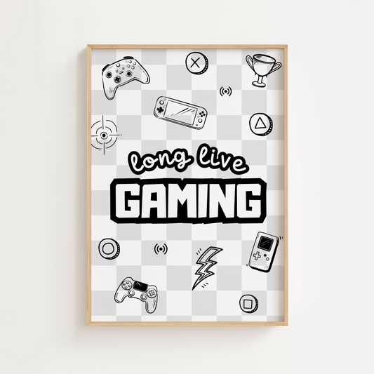Long Live Gaming Print