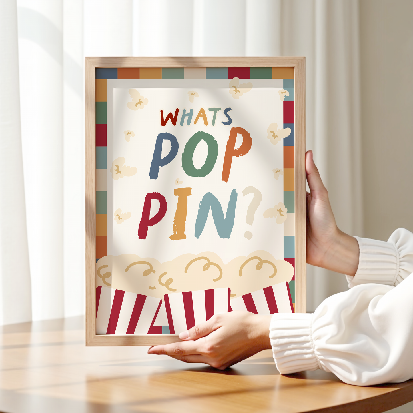 What's Poppin' Popcorn Print