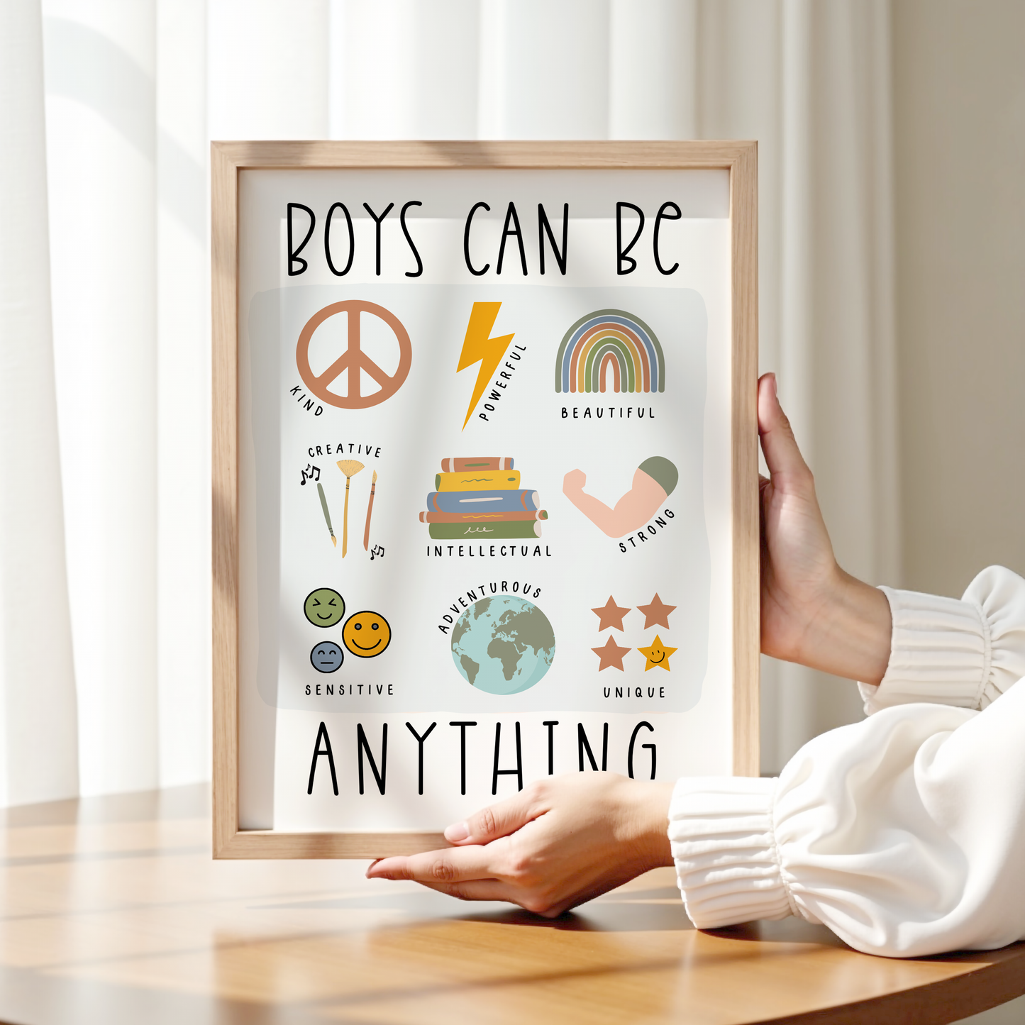 "Boys Can Be Anything" Print - Customise Wording