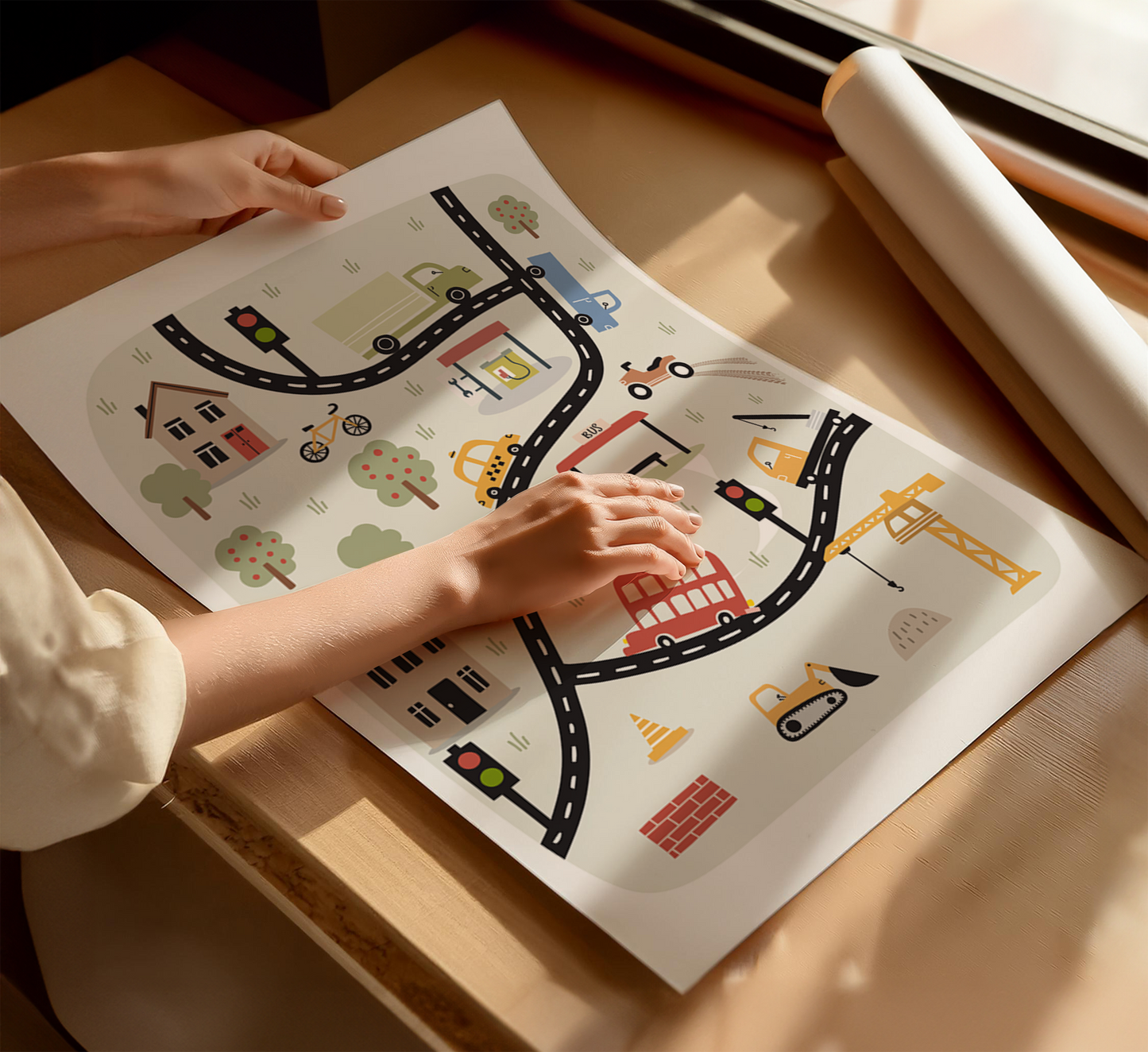 Transport Map Print