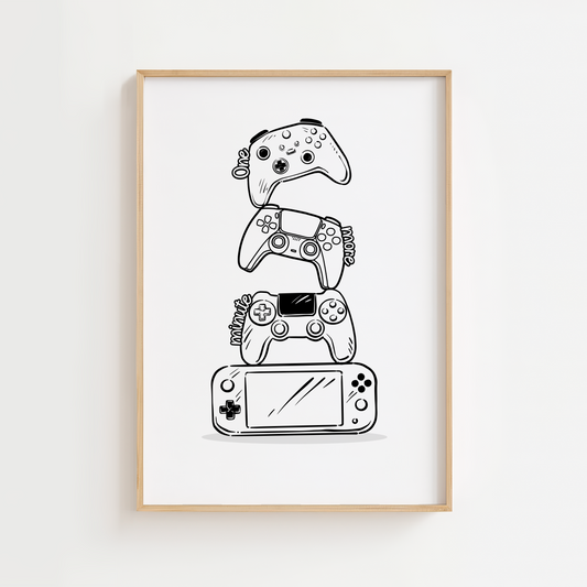 Game Controllers Print
