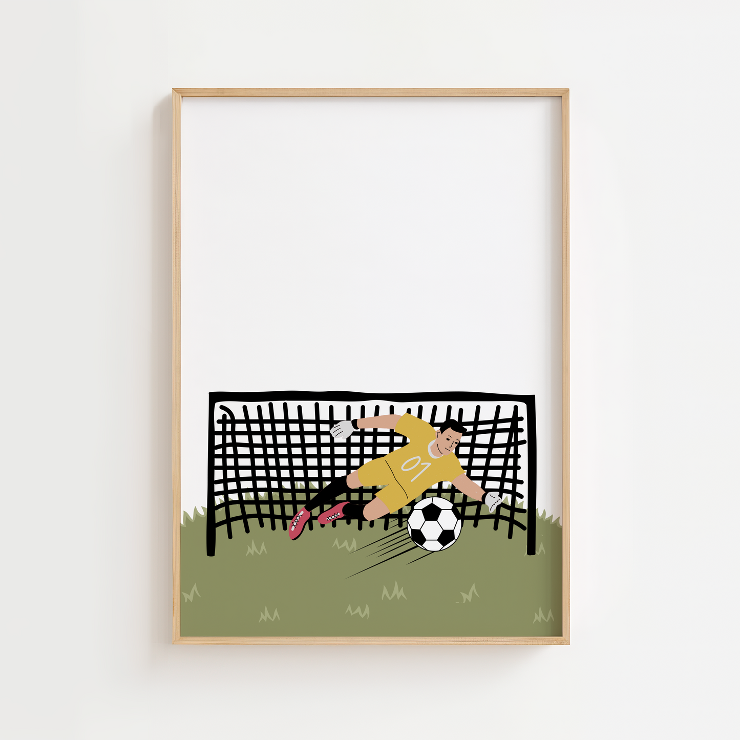 Football Goalie Print