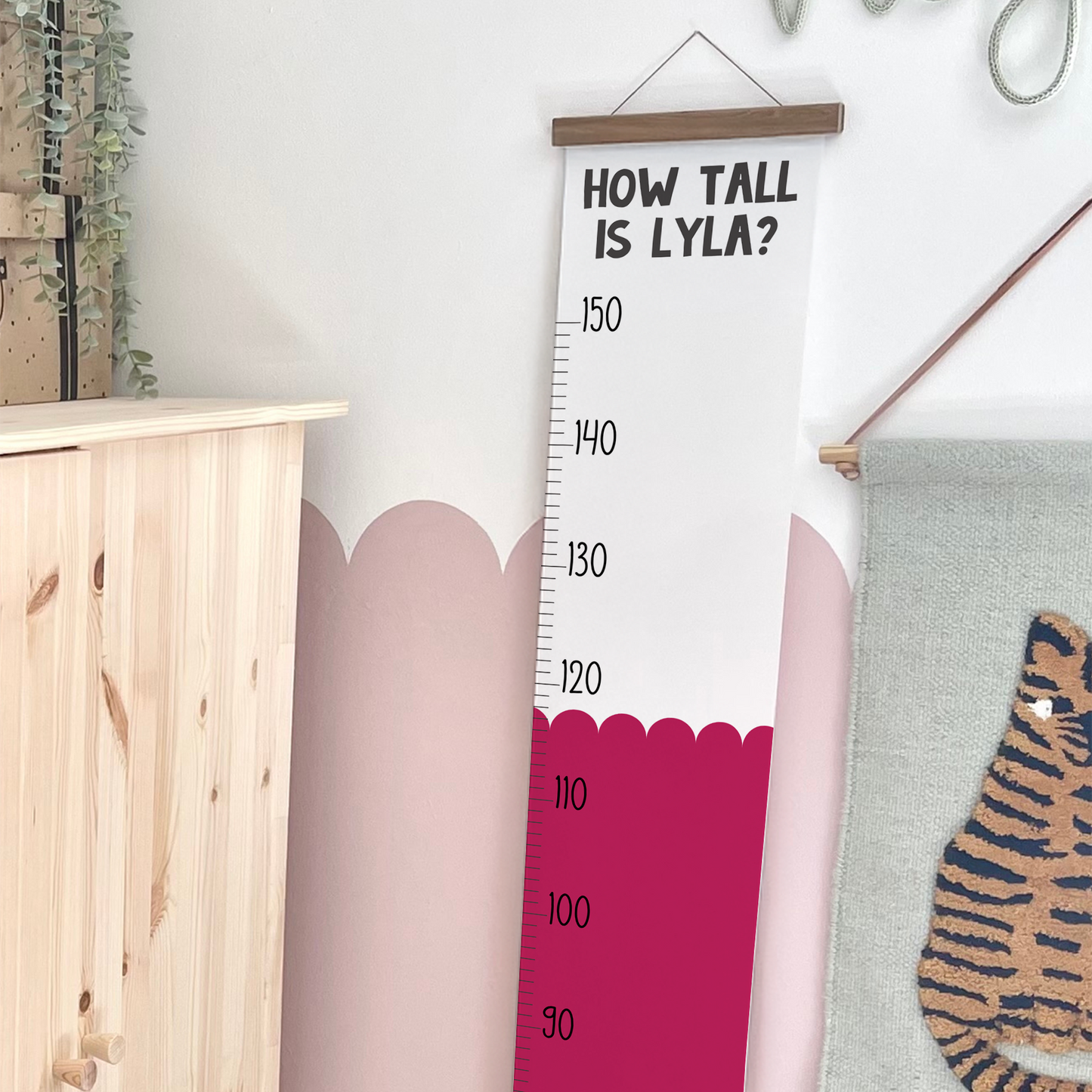 Personalised Scallop Height Chart ®