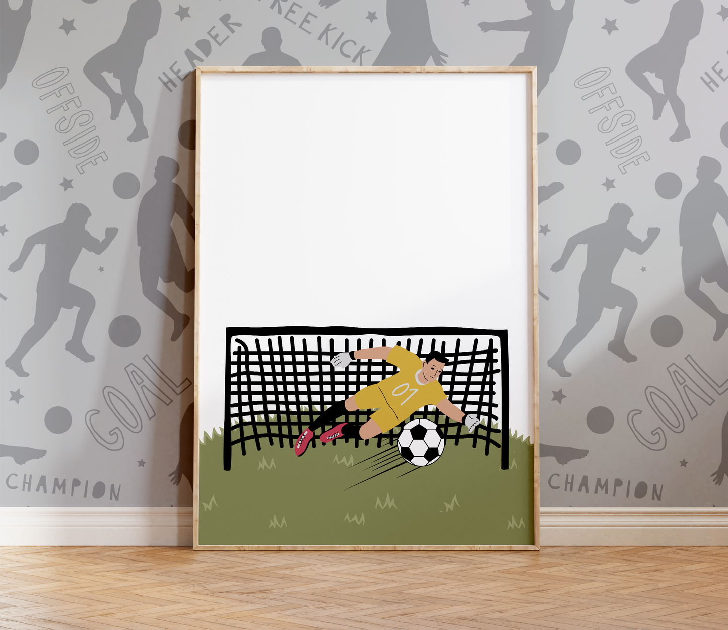 Football Goalie Print