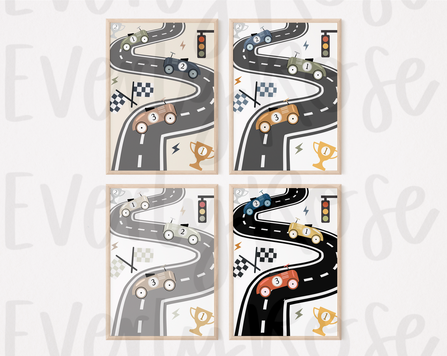 Race Track Road Print