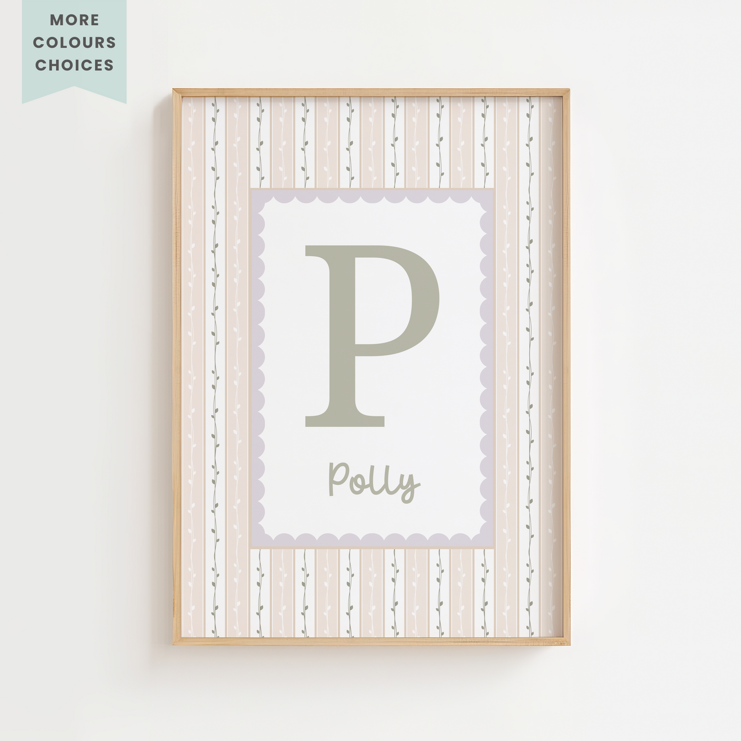 Personalised Vintage Floral Print