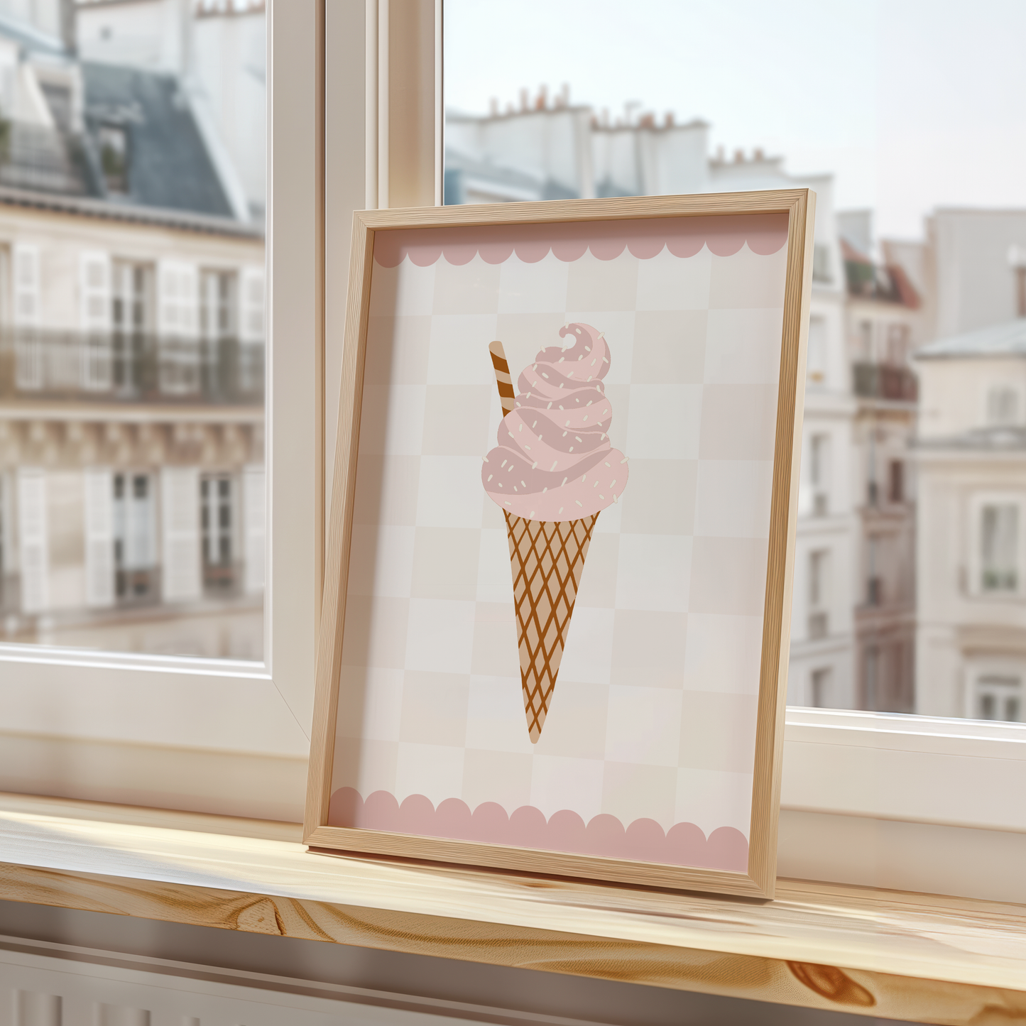 Ice Cream Cone Print