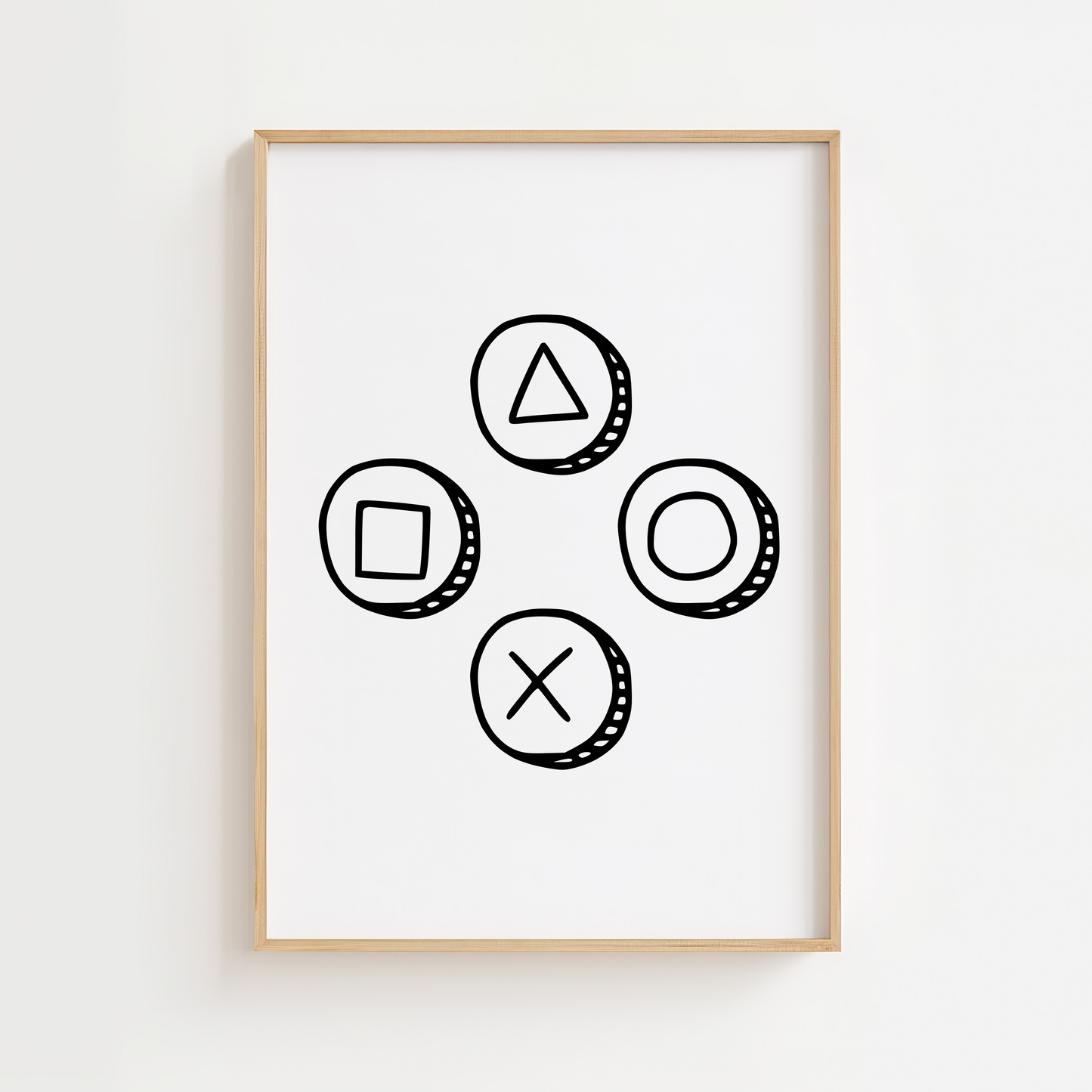 Game Controller Buttons Print