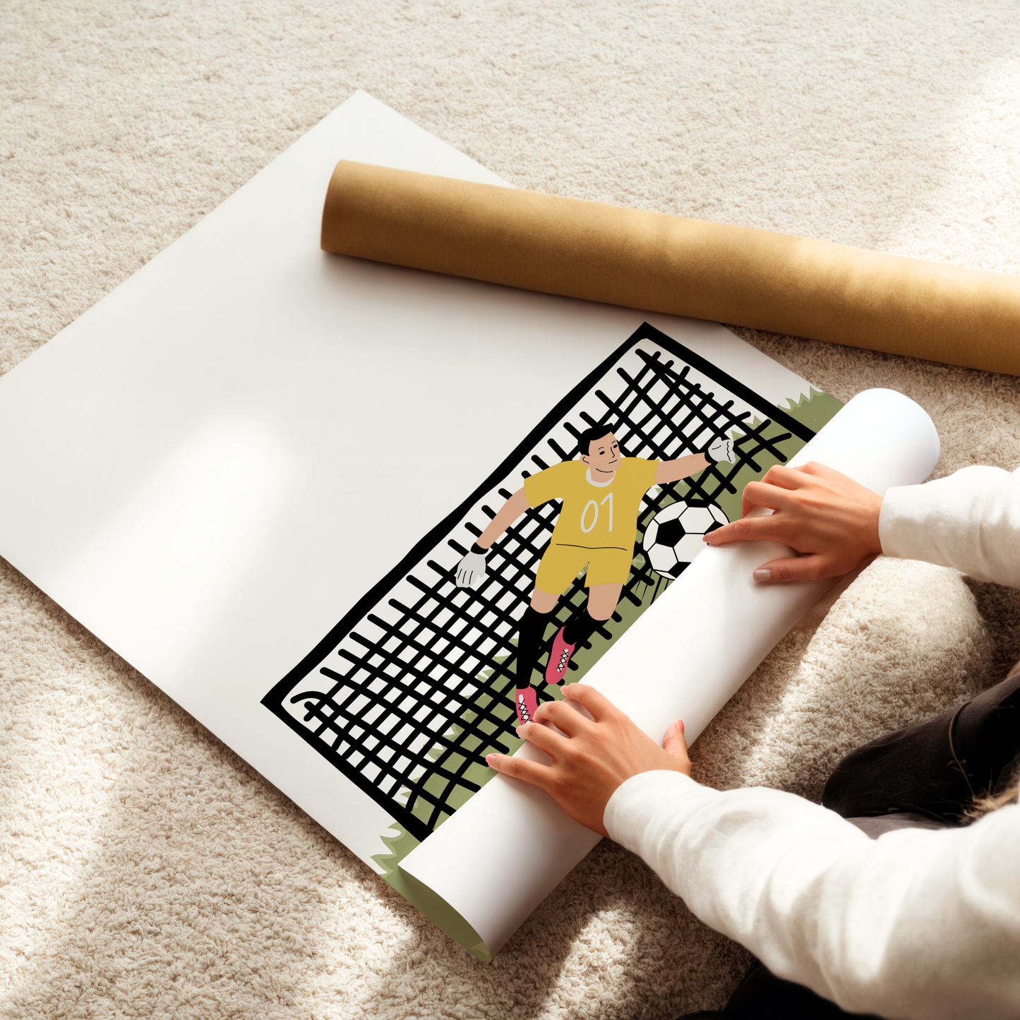 Football Goalie Print