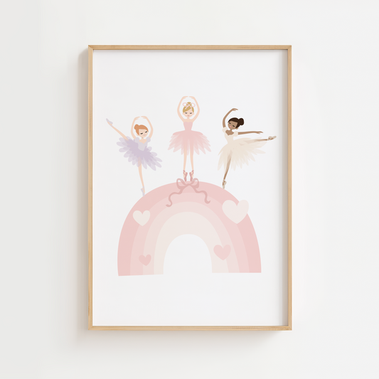 Ballerina Rainbow Print