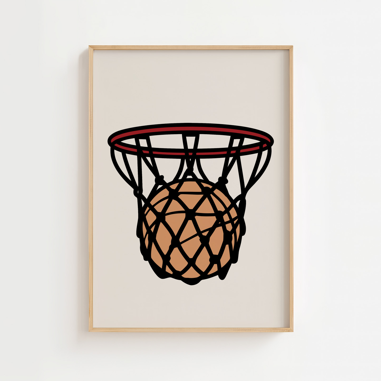 Basketball Hoop Print