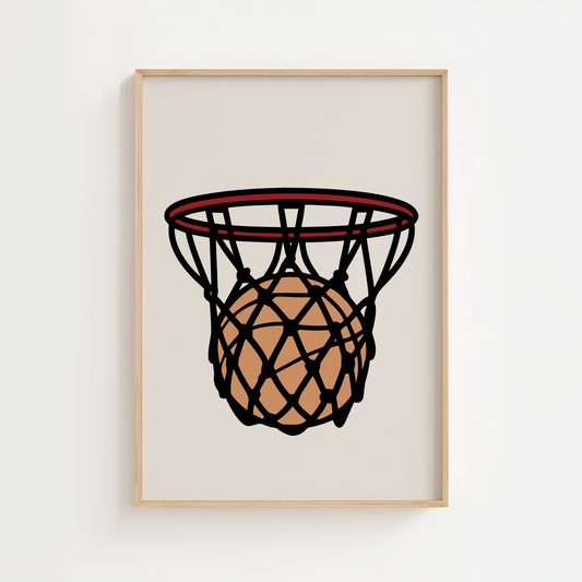 Basketball Hoop Print