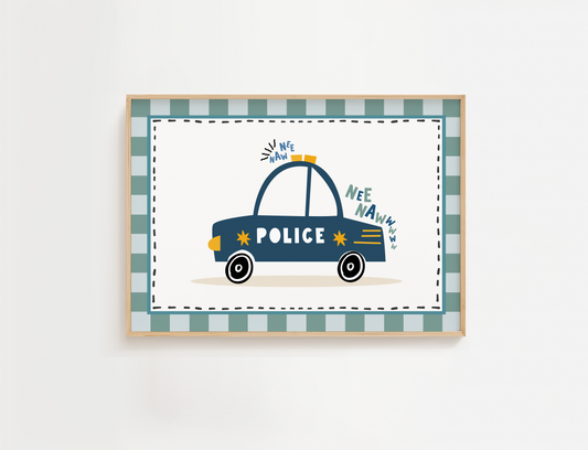 Police Car Print