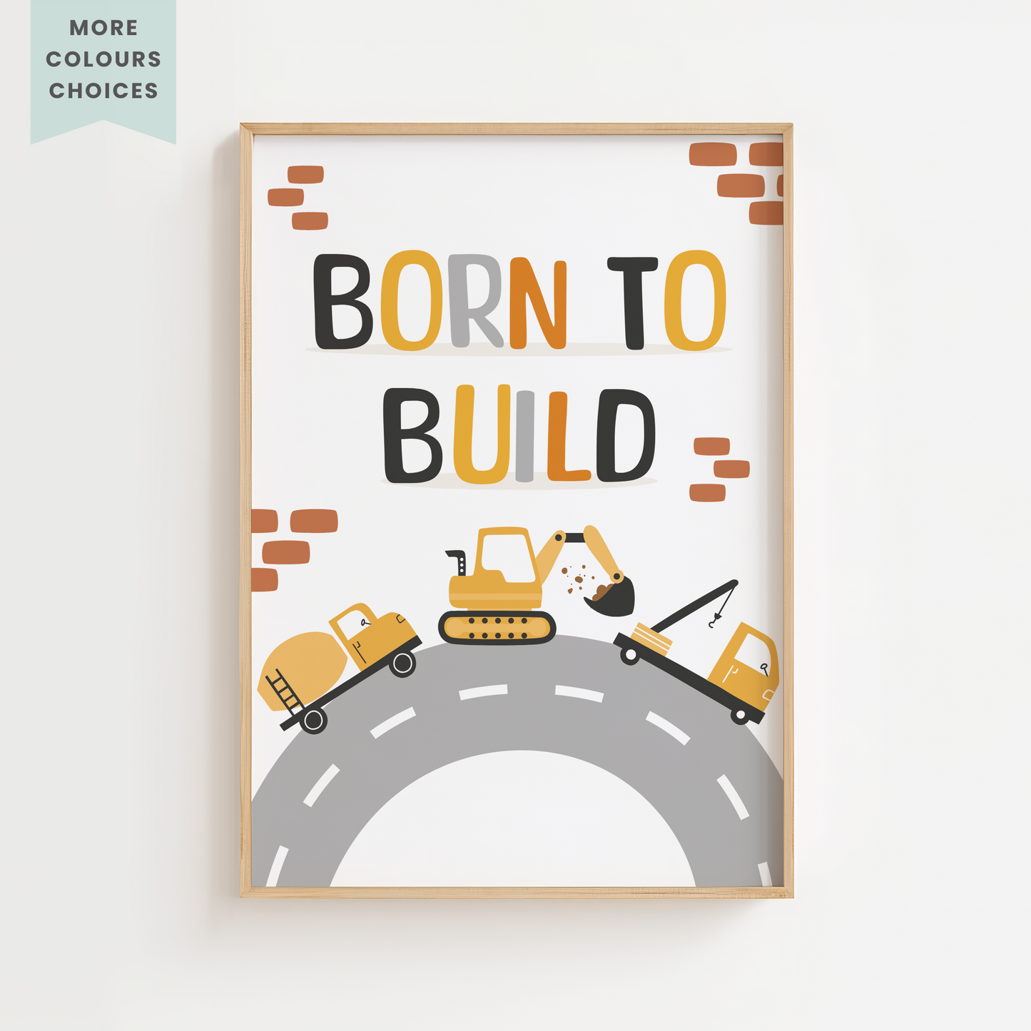 Born To Build Print