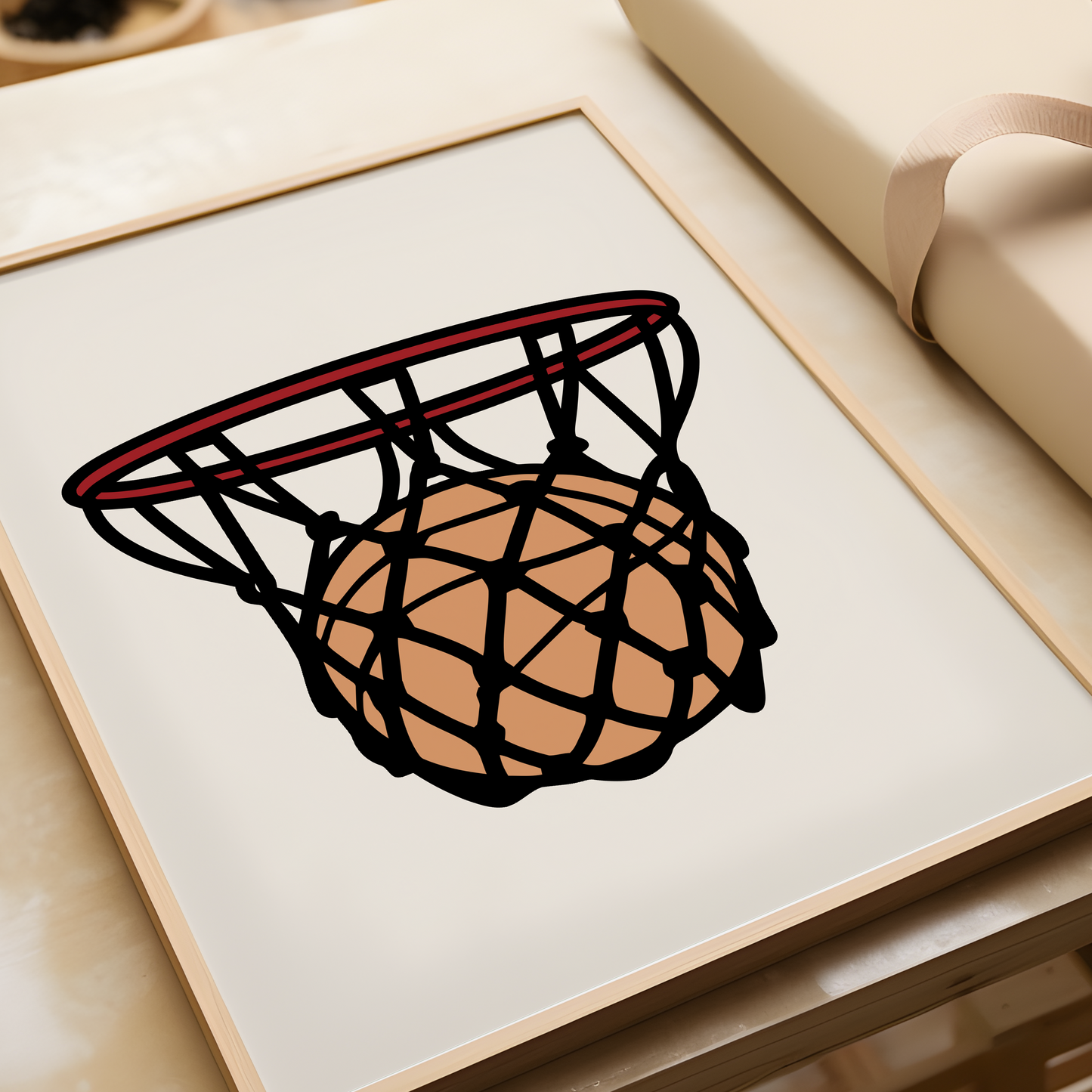 Basketball Hoop Print