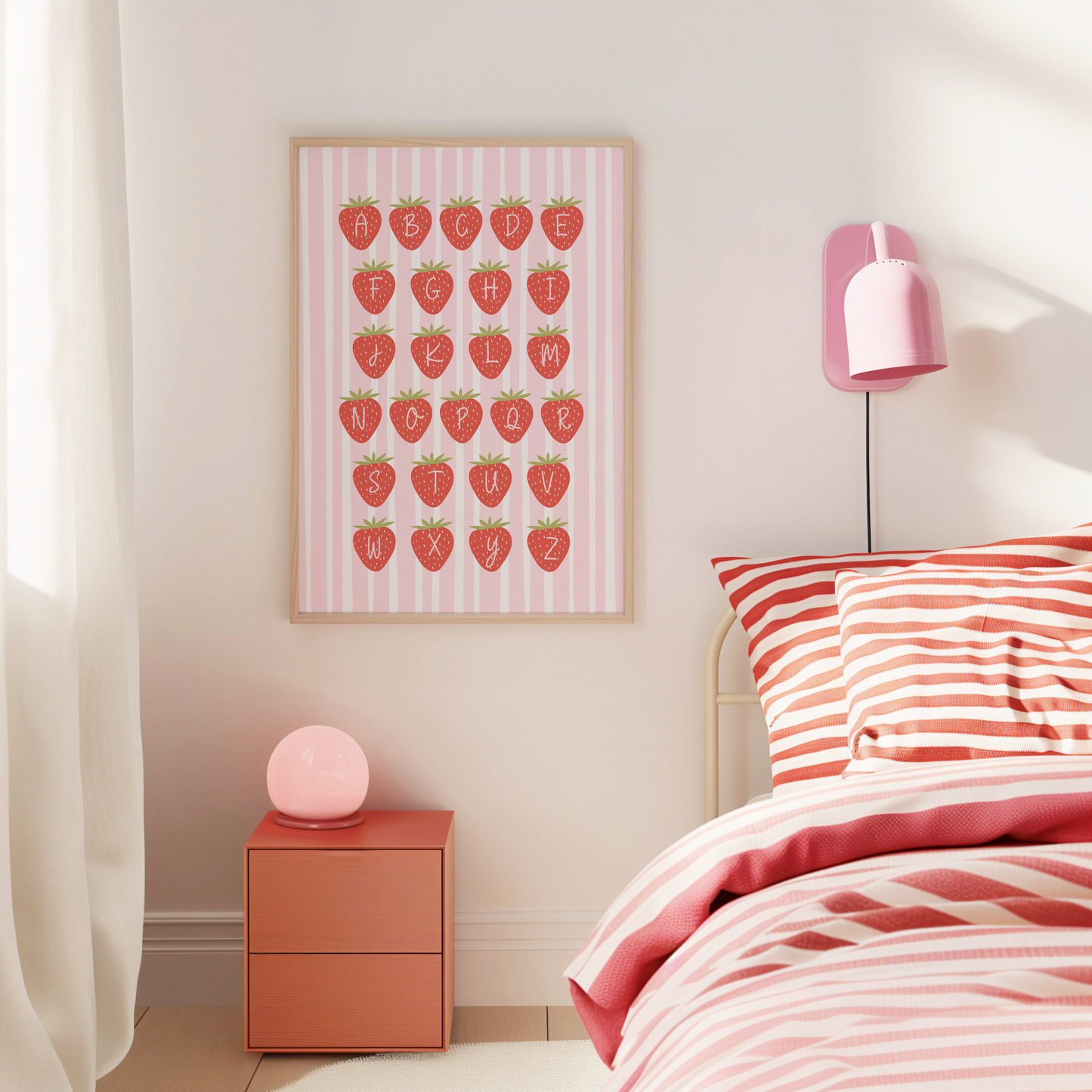 Alphabet Strawberry Print
