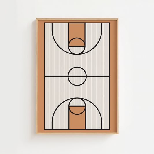 Basketball Court Print