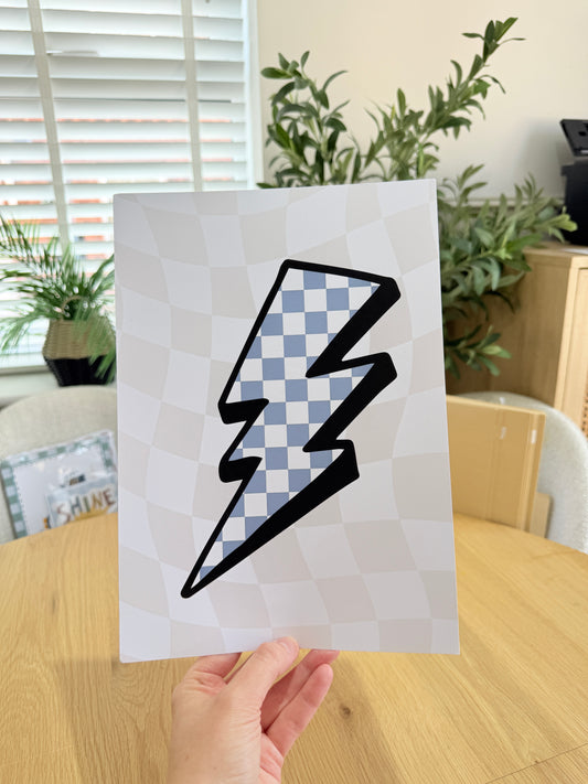*Seconds* Checkerboard Bolt: Size: A4