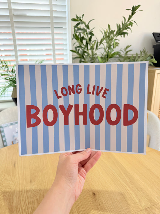 *Seconds* Long Live Boyhood: Size: A4