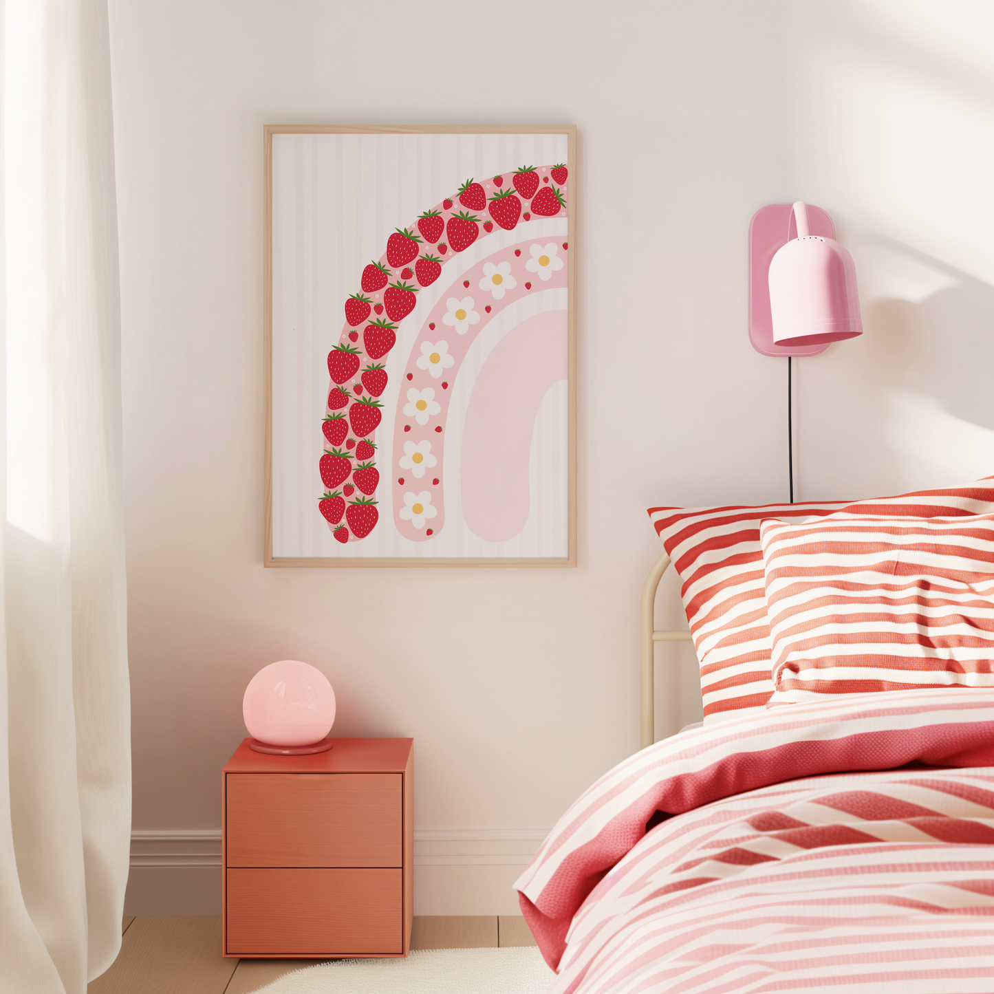 Strawberry Rainbow Print