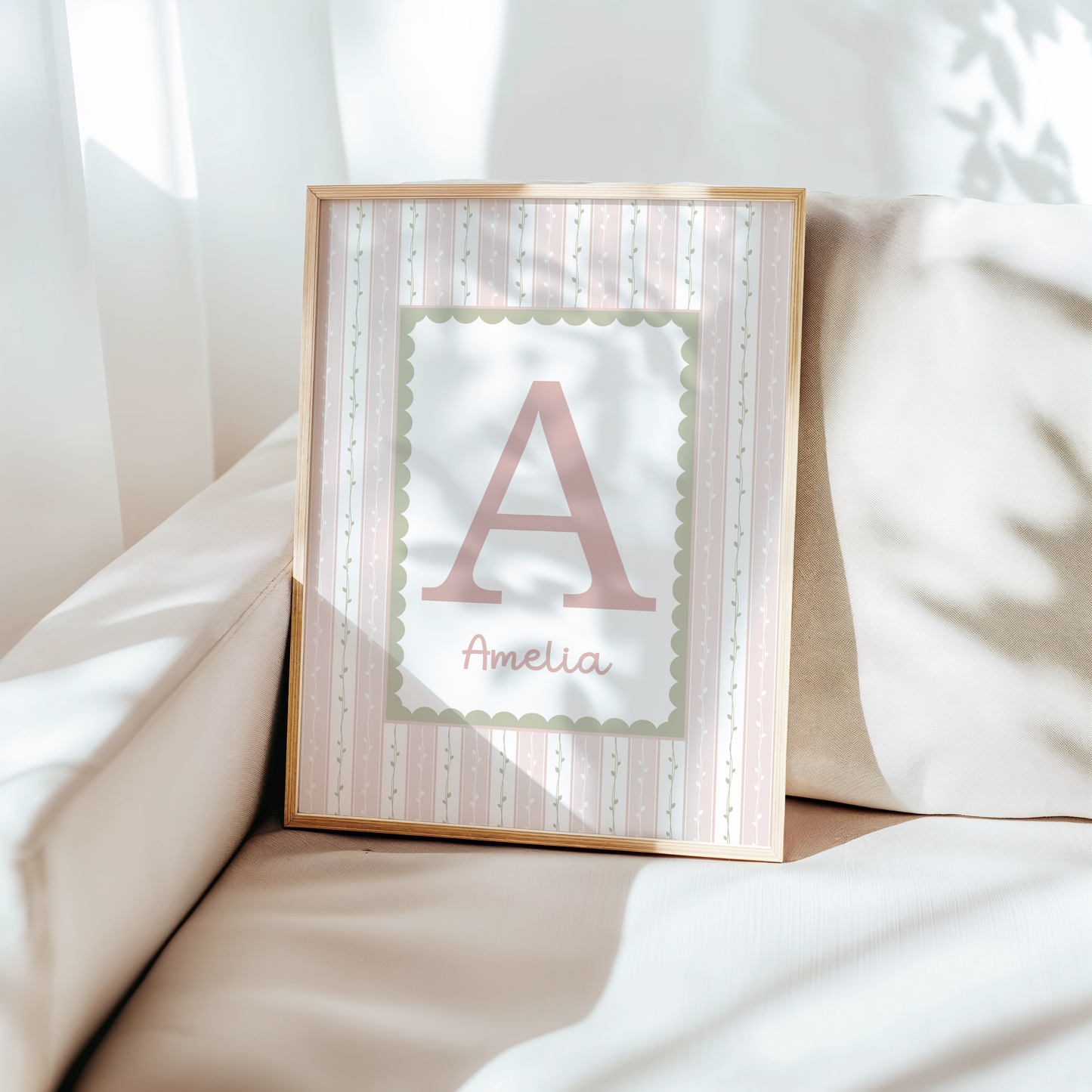 Personalised Vintage Floral Print