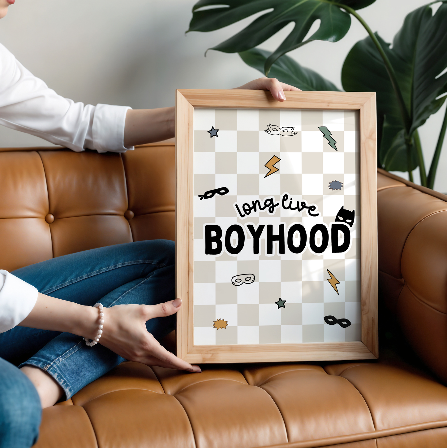 Long Live Boyhood Superhero Print