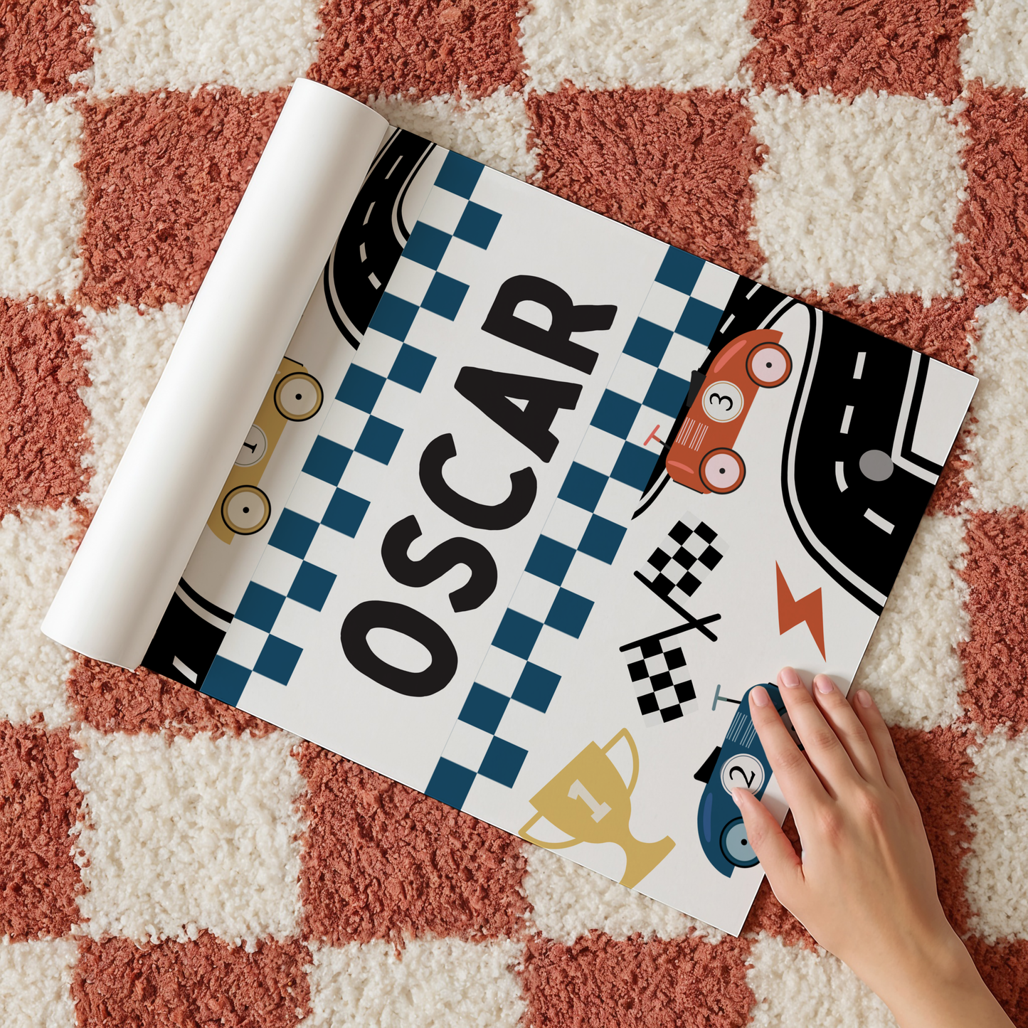 Personalised Toy Racer Print