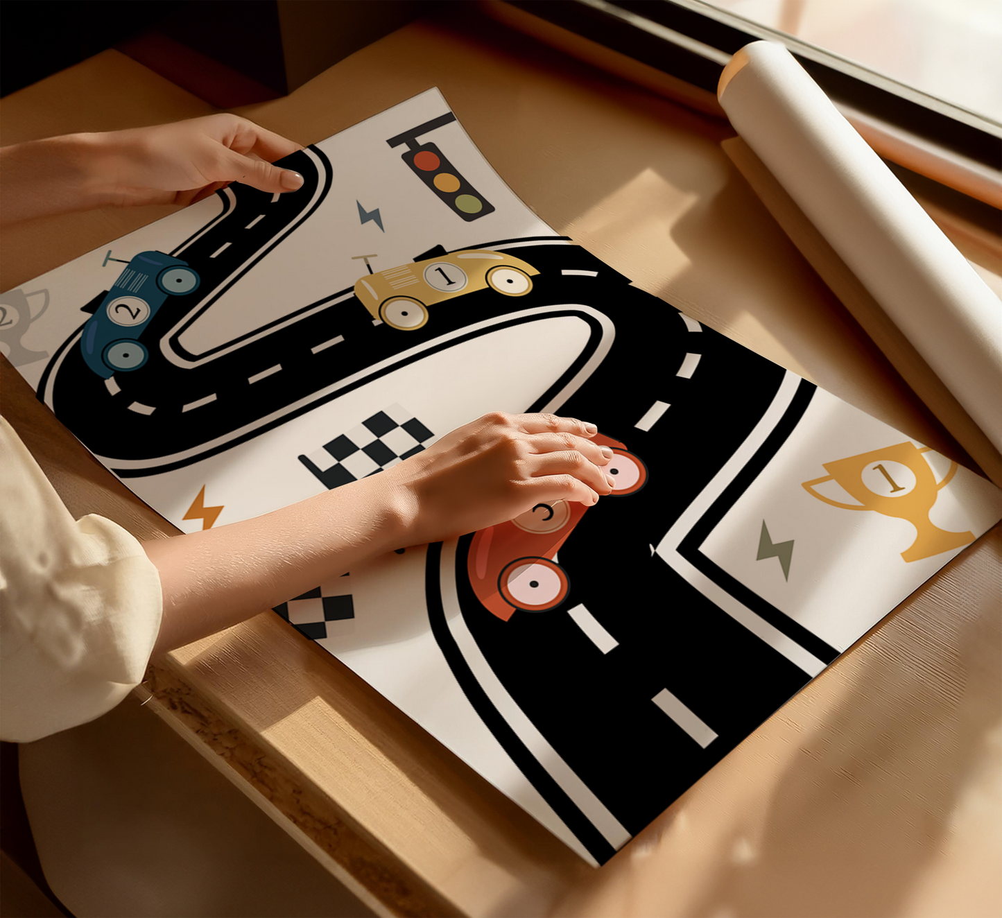 Race Track Road Print