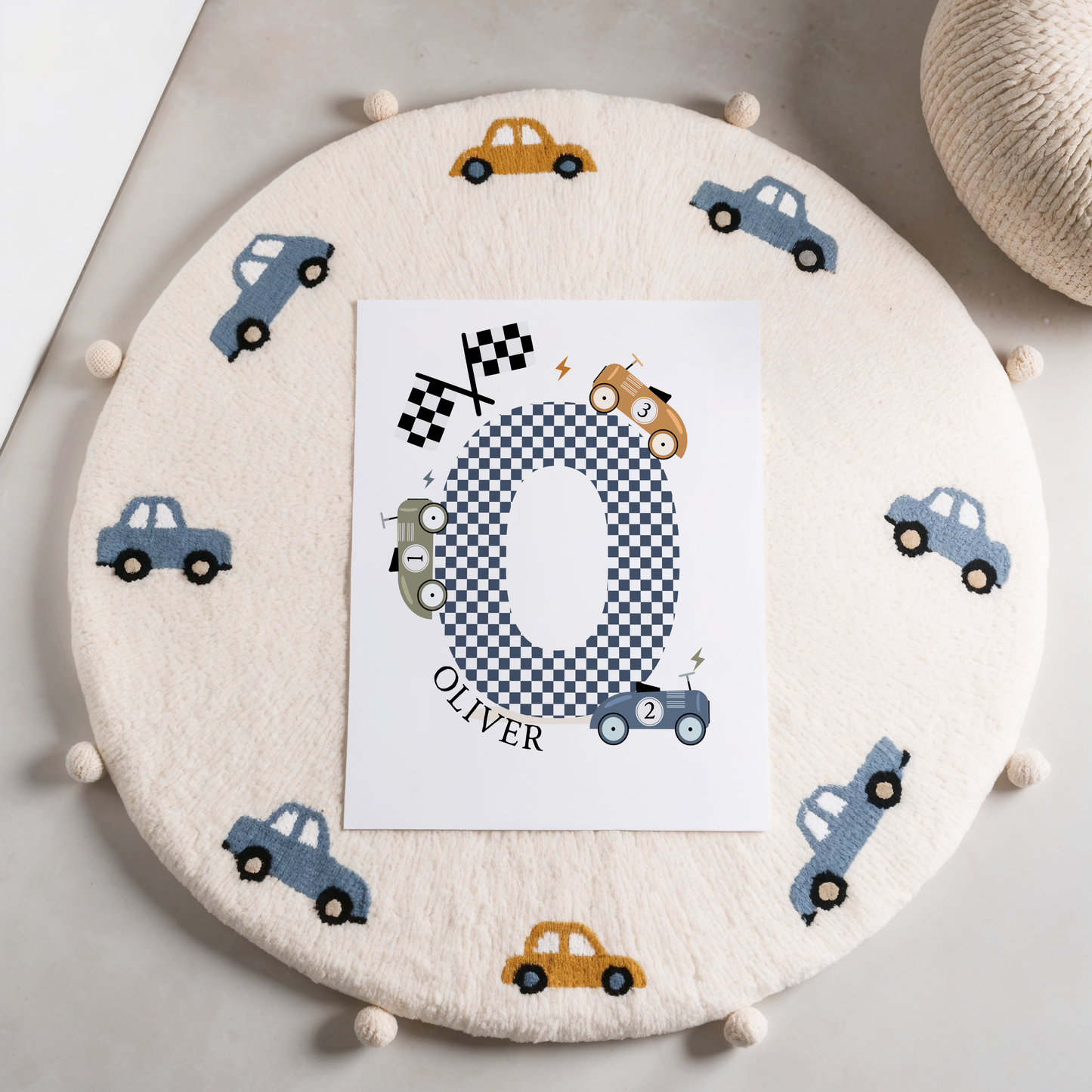 Personalised Toy Racer Print