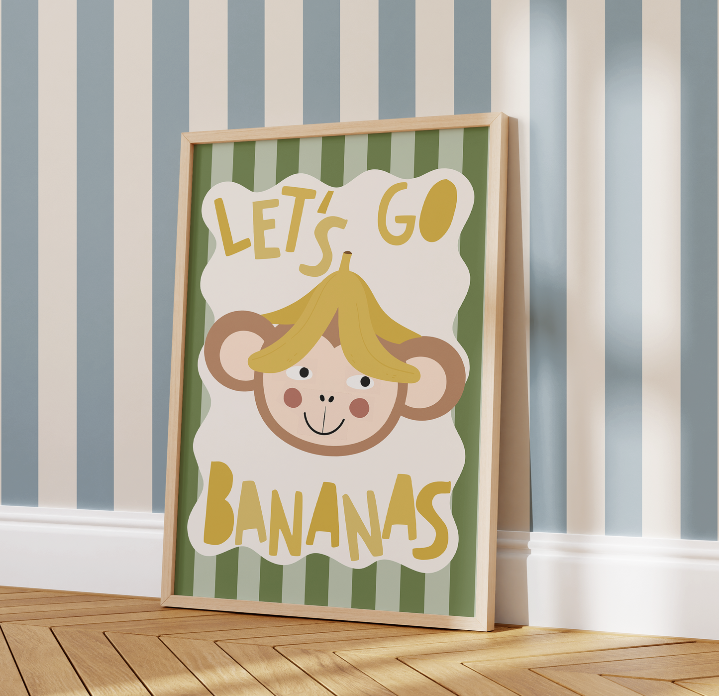 "Let's Go Bananas" Monkey Print