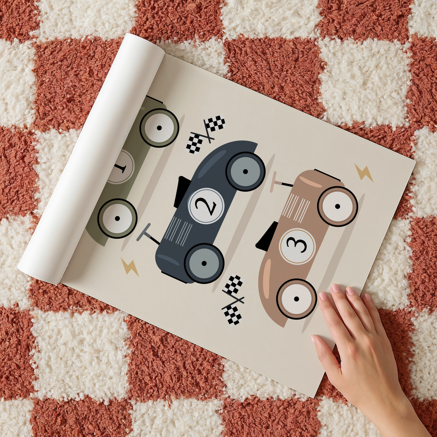 Race Car Trio Print