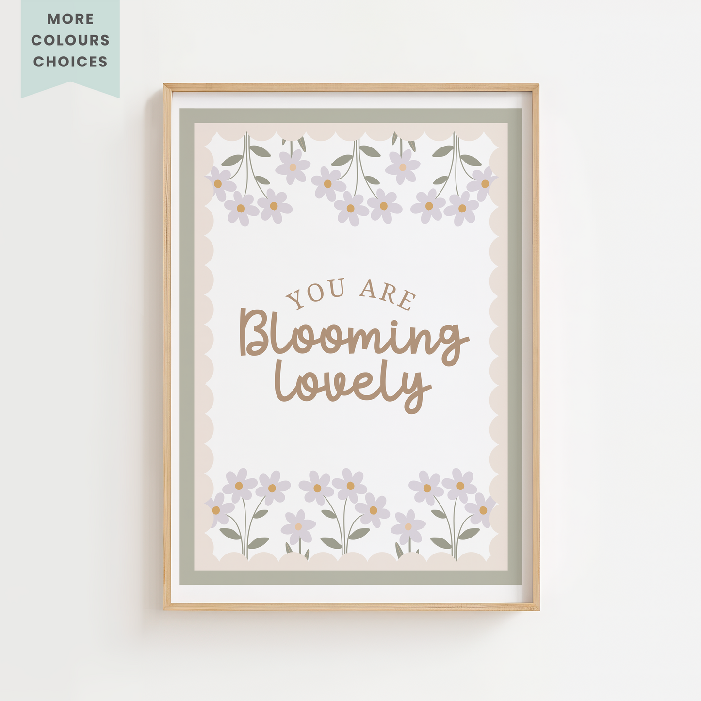 Vintage Floral Blooming Lovely Print
