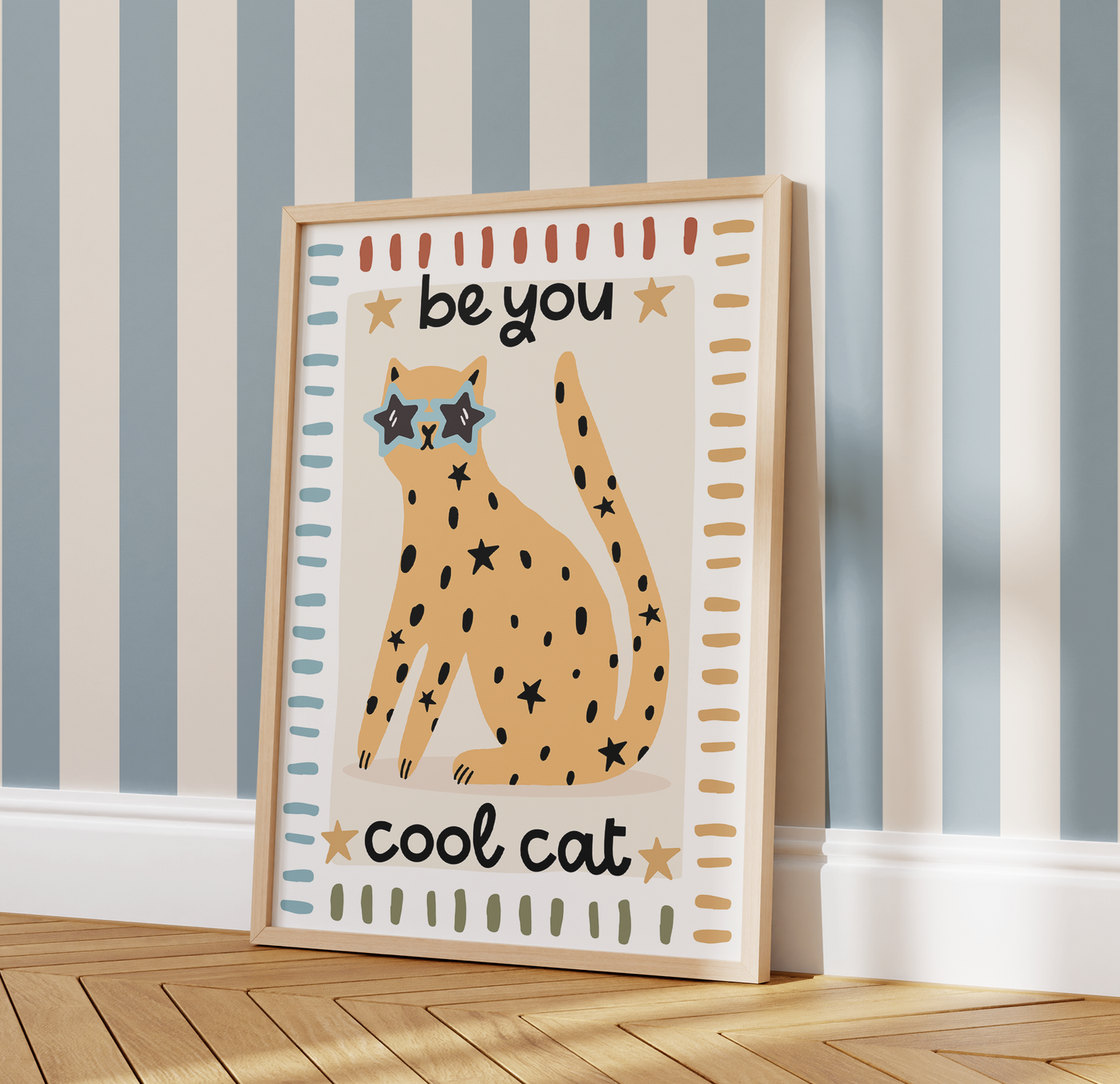 "Be You Cool Cat" Cheetah Print