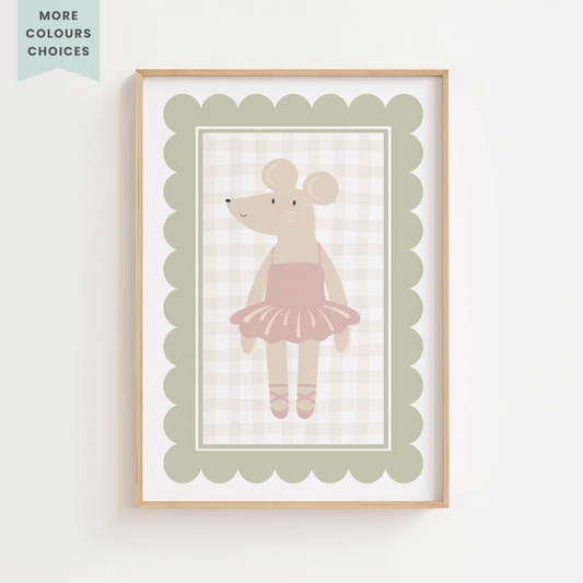 Vintage Mouse Print