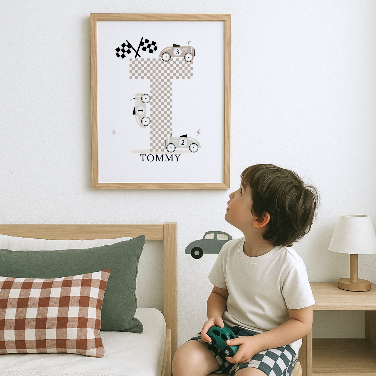 Personalised Toy Racer Print
