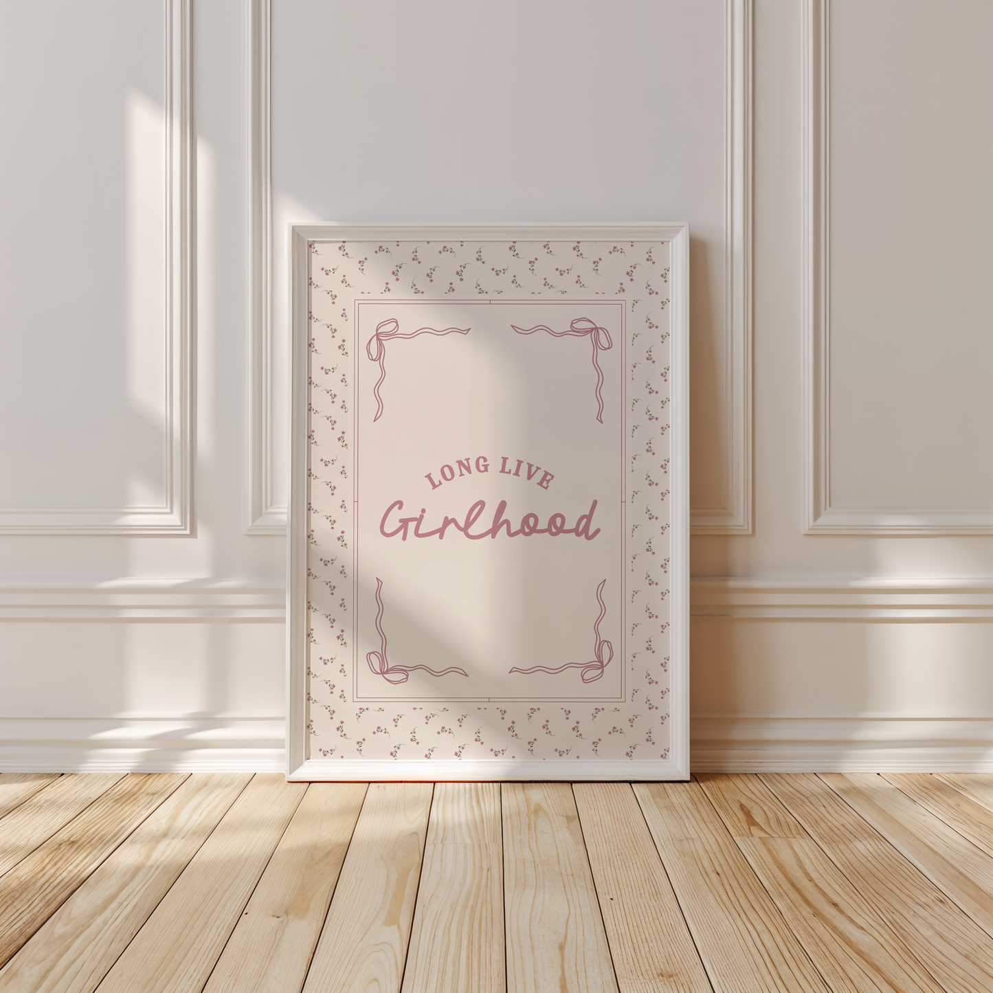 Long Live Girlhood Vintage Quote Print