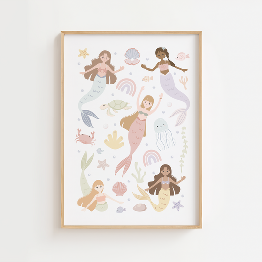 Dreamy Mermaid Print