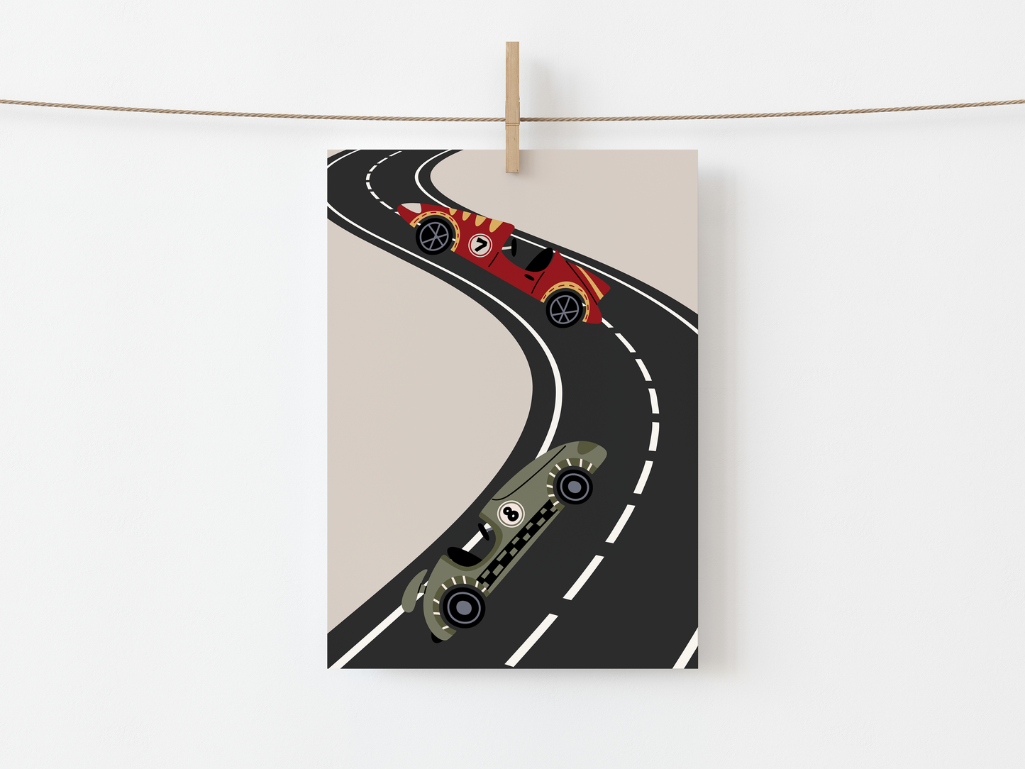 Race Track Print