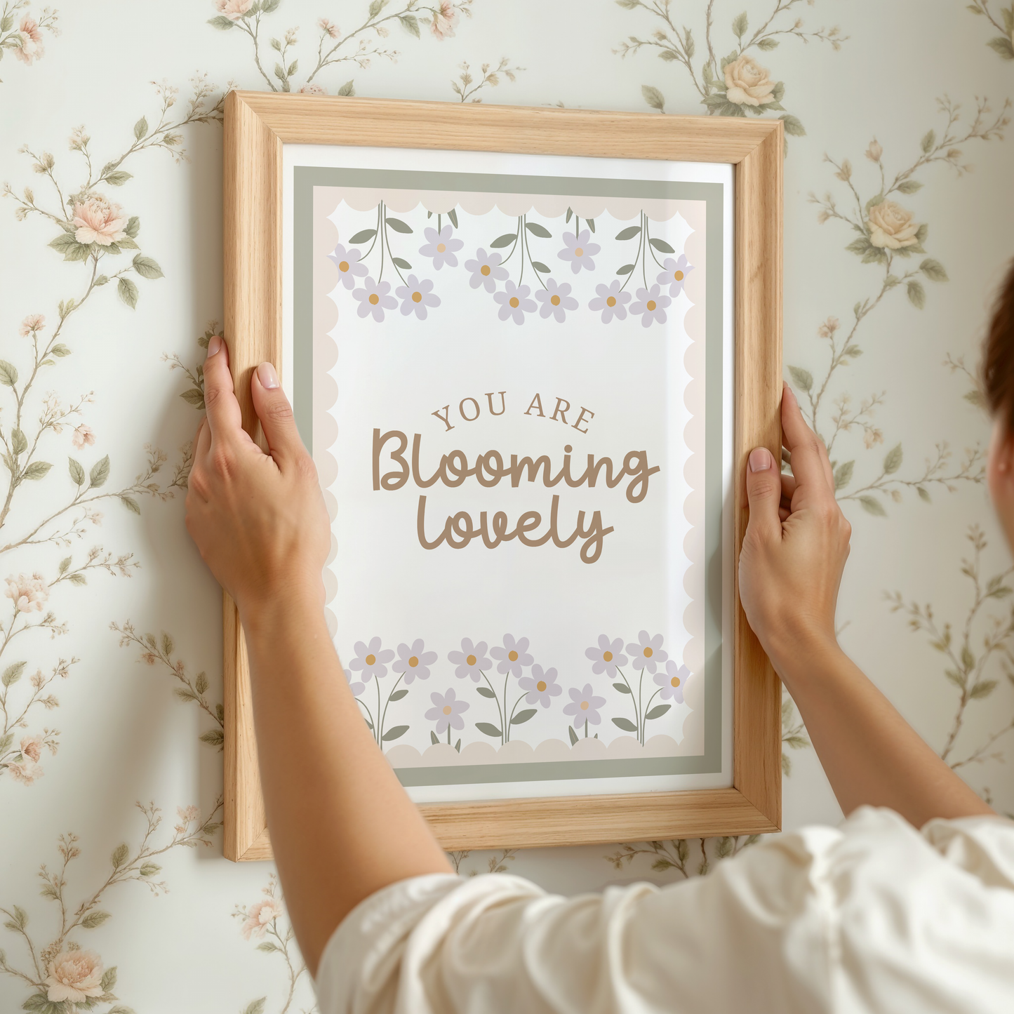 Vintage Floral Blooming Lovely Print