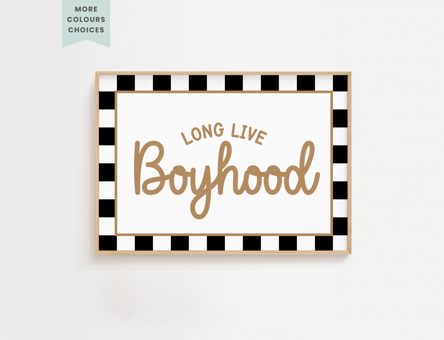 Long Live Boyhood Retro Race Car Print